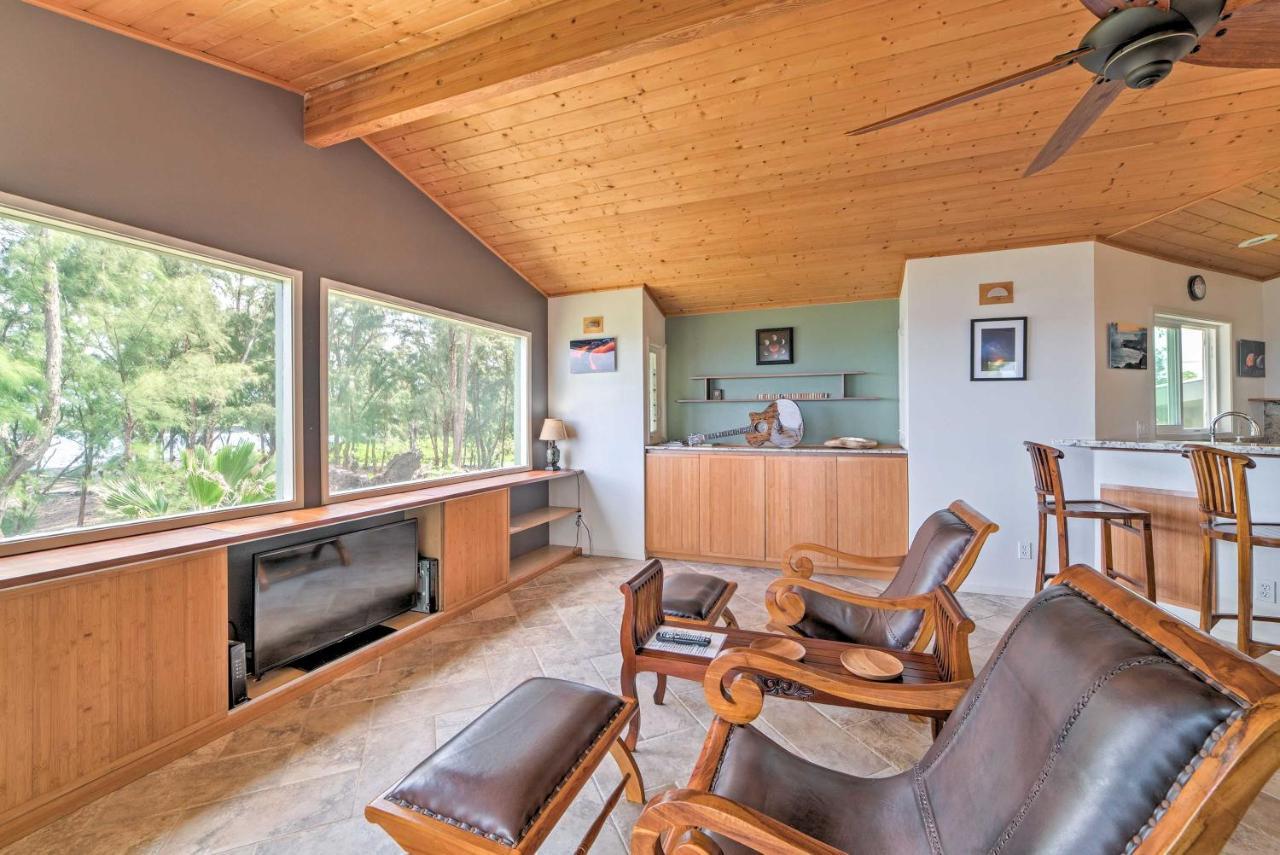 Direct Oceanfront, Big Island Home Keaau Exteriör bild