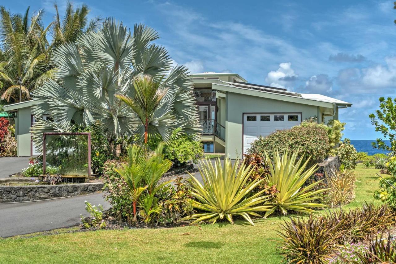 Direct Oceanfront, Big Island Home Keaau Exteriör bild