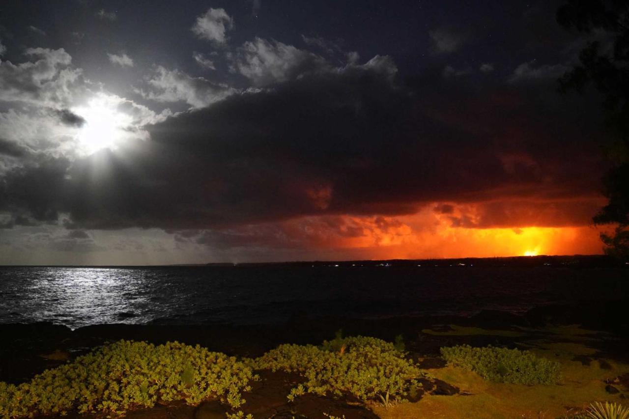 Direct Oceanfront, Big Island Home Keaau Exteriör bild